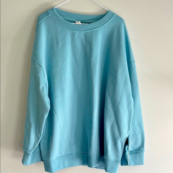 lululemon athletica Tops - NWT Lululemon French Terry Oversized Crewneck Sweatshirt - Size XL